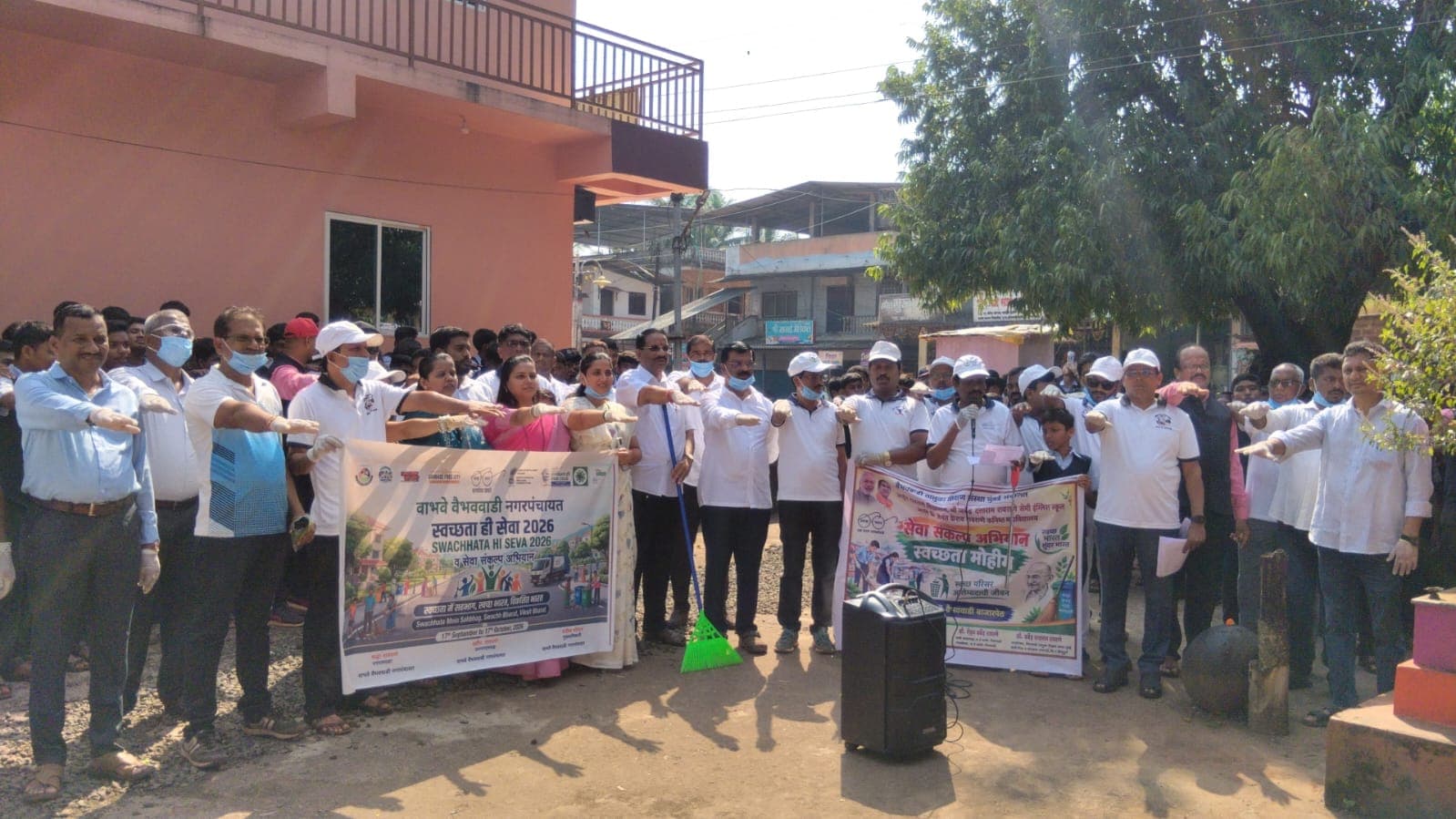 वैभववाडी शहरात स्वच्छतेचा एल्गार