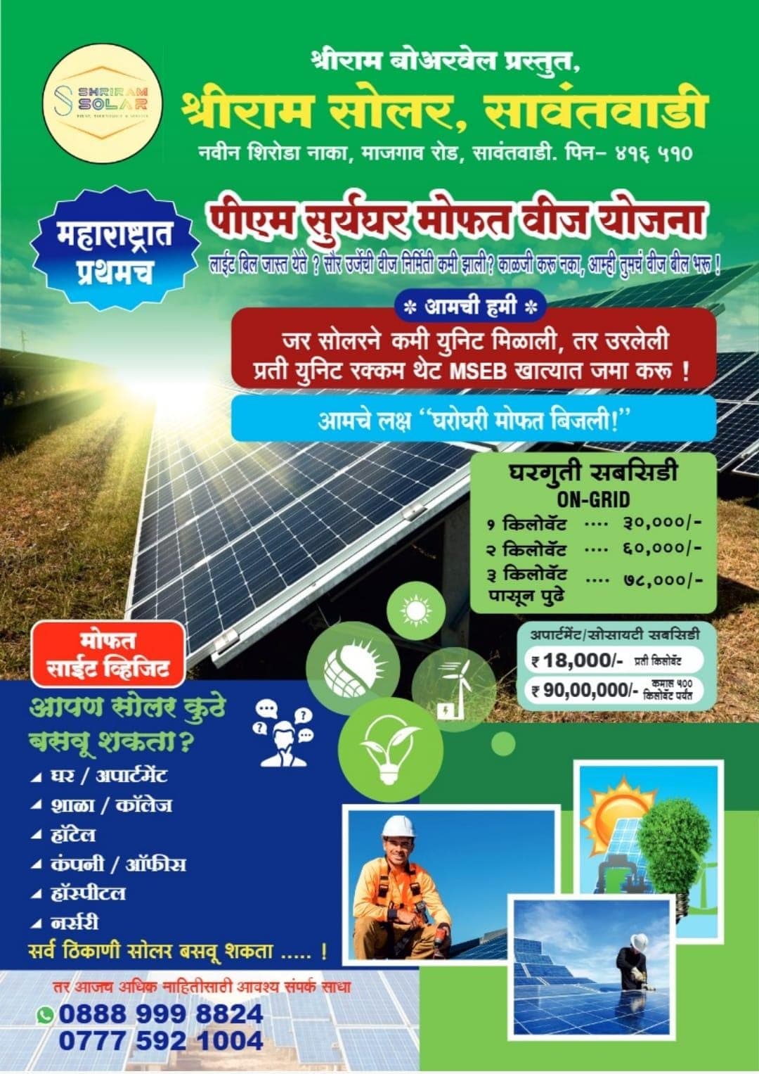 सावंतवाडीतील विविध सार्वजनिक गणेशोत्सव मंडळांना पालकमंत्री ना. नितेश राणेंची भेट