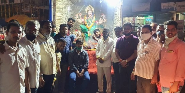 *कणकवली तालुका शिवसेनेच्या दुर्गामातेचे विसर्जन*
