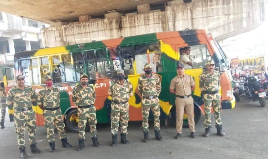 कणकवली – पटवर्धन चौकात दंगल नियंत्रक पथकाच्या दोन तुकड्या तैनात