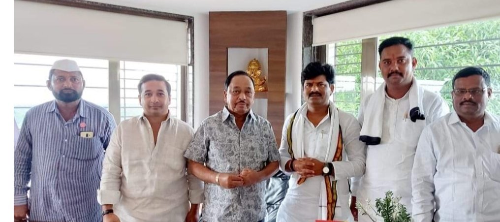 भाजपा आमदार गोपीचंद पडळकर यांनी घेतली खा.नारायण राणेंनी भेट