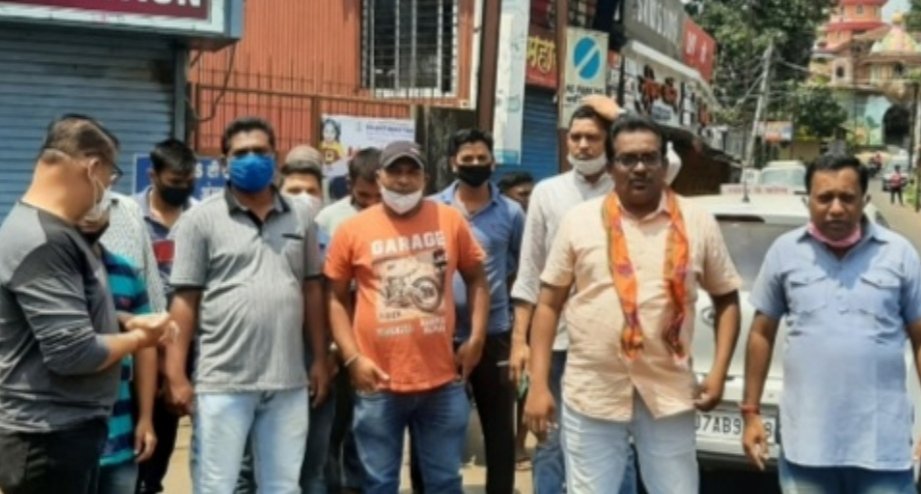 सावंतवाडी शहर भाजपच्या वतीने गृहमंत्री अनिल देशमुख यांचा निषेध