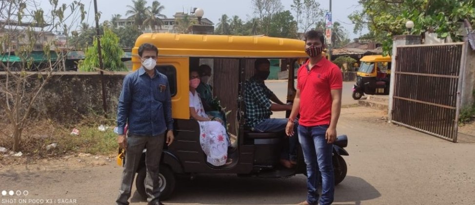 कणकवली शहर भाजपा कडूनही कोविड लसीकरणासाठी लाभार्थ्यांना मोफत रिक्षेची सुविधा