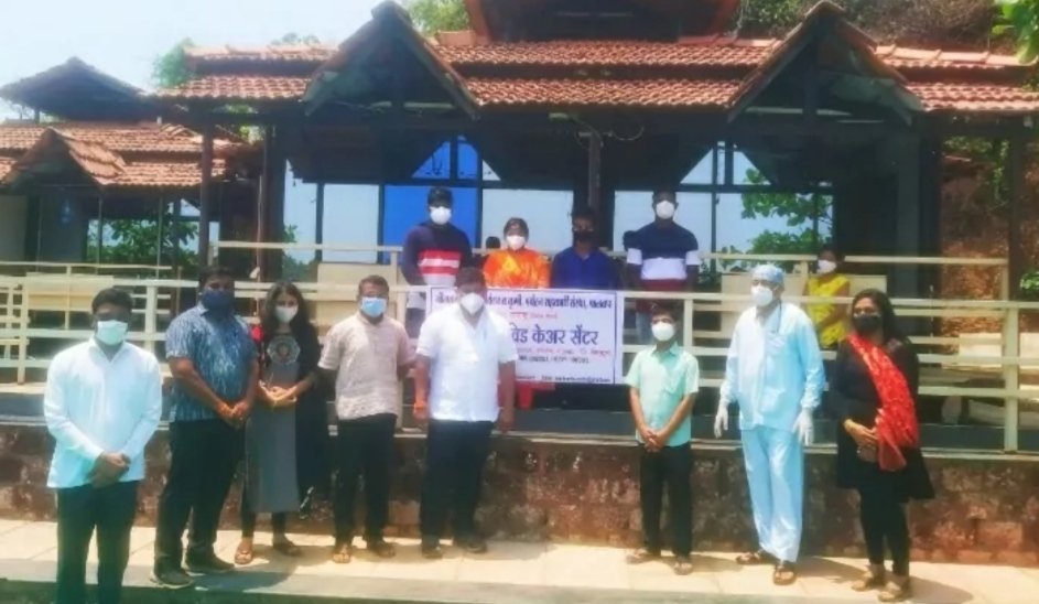 निलक्रांती संस्थेच्या खासगी कोविड केअर सेंटरचे आमदार वैभव नाईक यांच्या हस्ते उद्घाटन