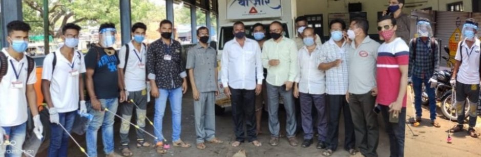प्राण जीवन सहयोग संस्था, शिरवल व हेल्प अ‍ॅकेडमी कडून मोफत सॅनिटायझर फवारणी