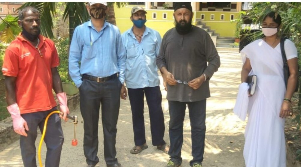 हाॅटस्पाट असलेल्या माजगाव मधिल रेड झोन क्षेत्र सॅनिटाईज