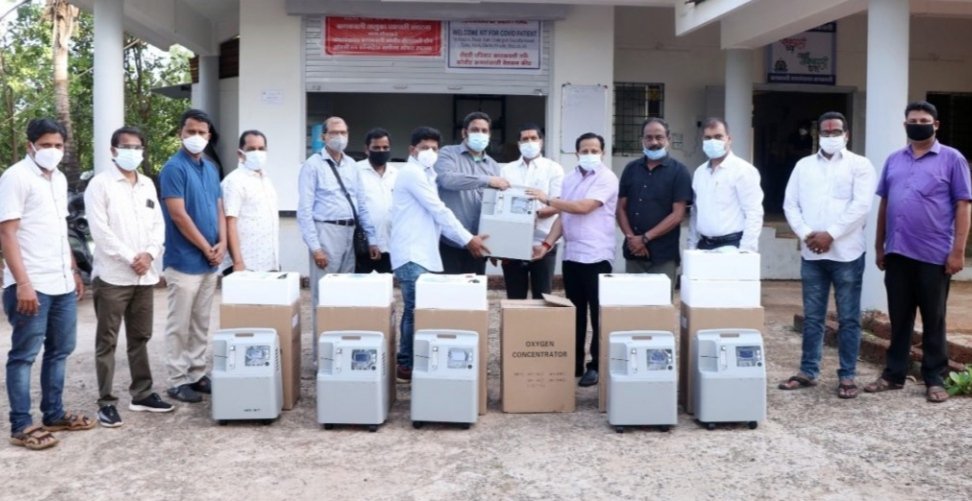 कणकवली नगरपंचायतच्या कोविड सेंटरला ऑक्सिजन कॉन्सन्ट्रेटर भेट!
