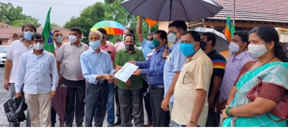 सावंतवाडीत भाजपाचे लक्षवेध आंदोलन