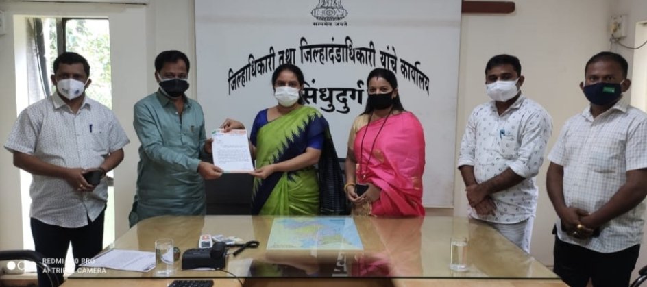 सिंधुदुर्ग भाजपाकडून महाविकास आघाडी सरकारचा निषेध