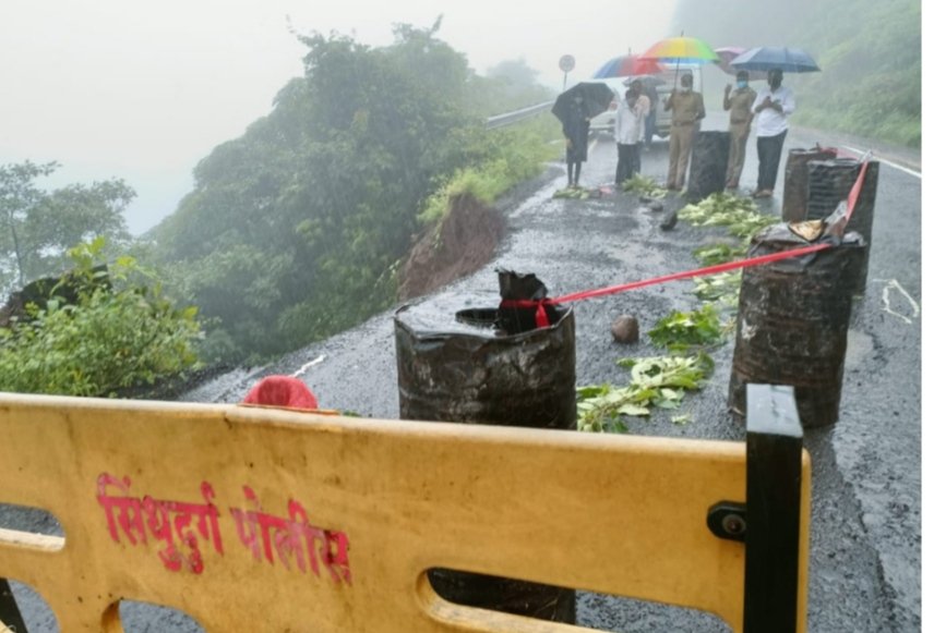 करुळ घाट २६ जुलै पर्यंत बंद.भुईबावडा, फोंडा घाट मार्गे वाहतूक वळविली