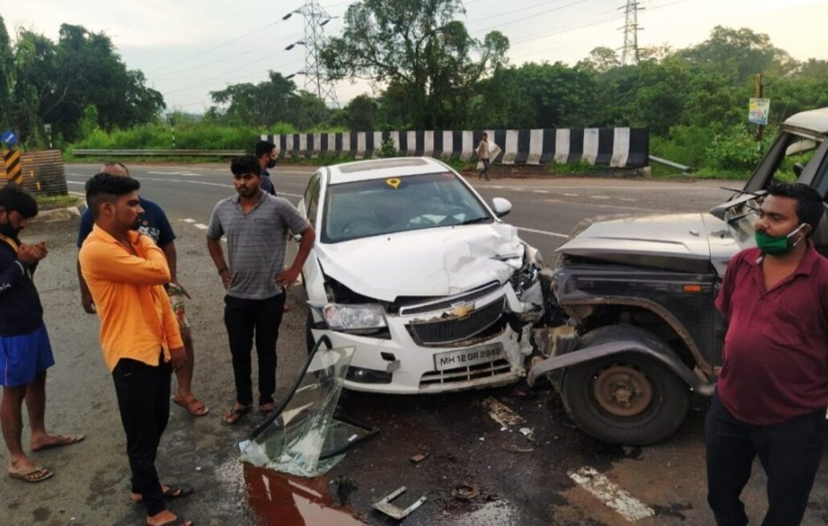 *महामार्गावरील हळवल फाटा येथे अपघात…*