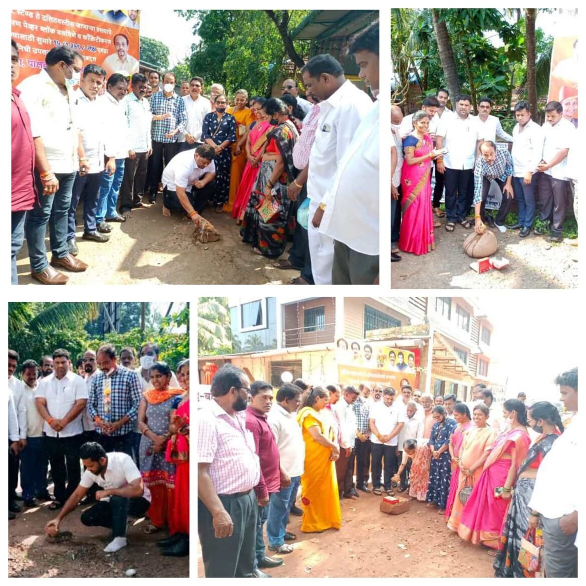 मालवण शहरातील विविध विकास कामांची भूमिपूजने