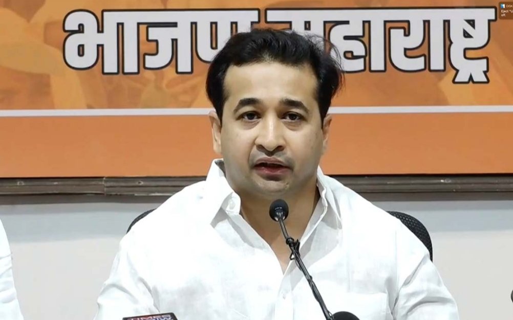 भाजप आमदार नितेश राणे यांनी आज ठाणे भाजप कार्यालयात पत्रकार परिषद घेत महाविकास आघाडी सरकारवर टीकेची तोफ डागली