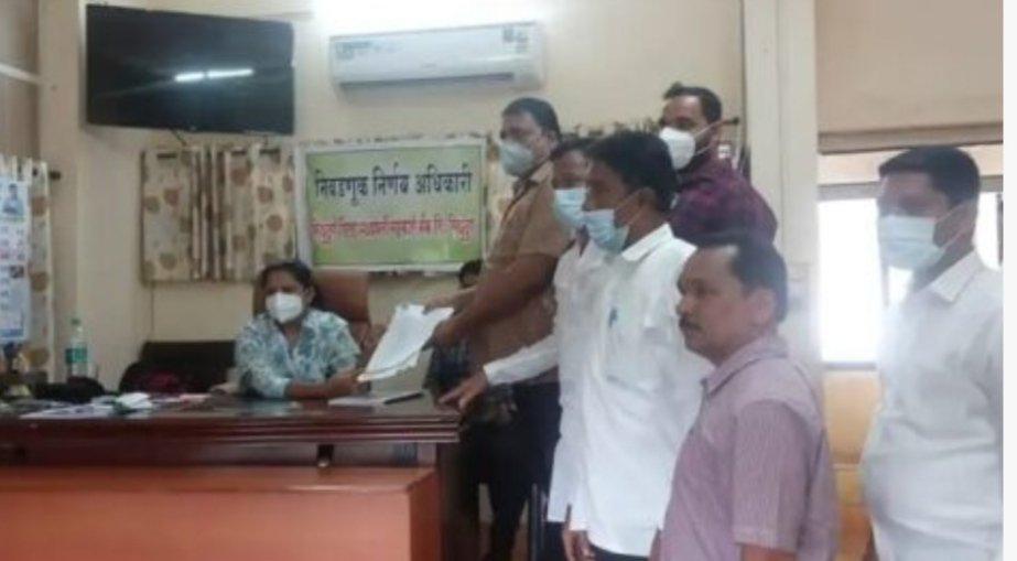 जिल्हा बँकेच्या निवडणुकीसाठी भाजपच्या महेश सारंग यांनी दाखल केला उमेदवारी अर्ज