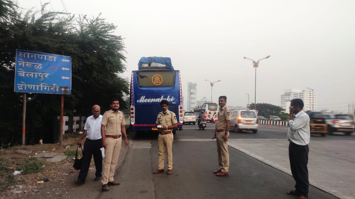 आरटीओ पोलीसांनकडून ट्रॅव्हल्स लगेच वर कारवाई
