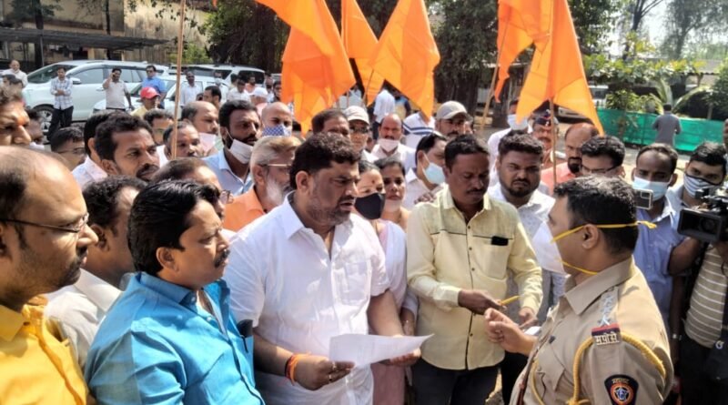 नितेश राणे व गोट्या सावंत यांच्या अटकेसाठी शिवसेना आक्रमक