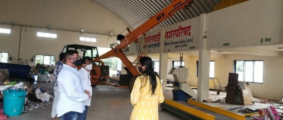 ‘मटेरिअल रिकवरी फॅसिलिटी सेंटर’ला आरोग्य सभापतींची भेट