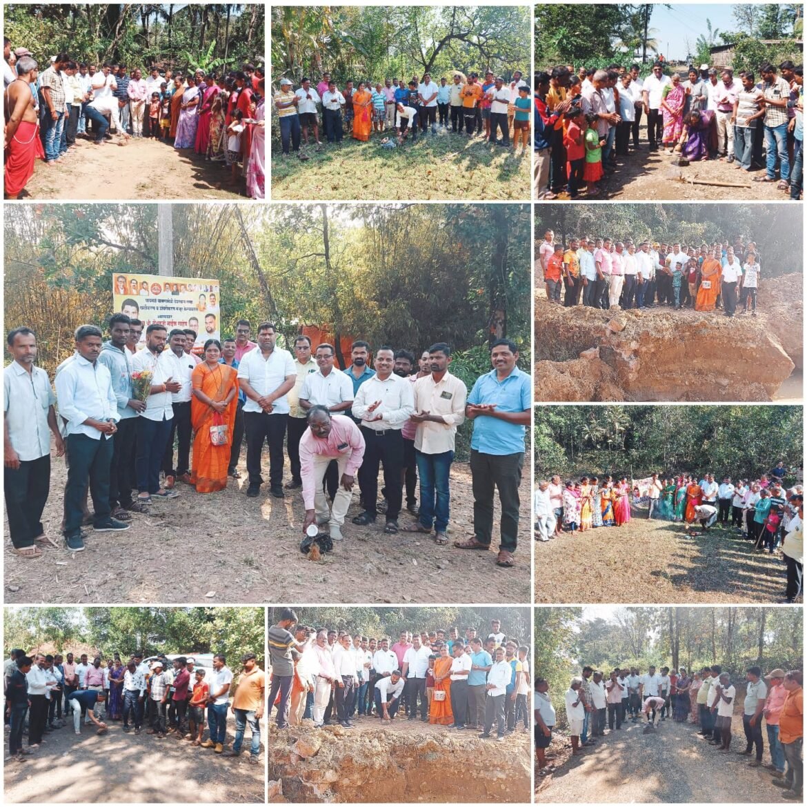 शिवसेनेकडून माणगाव व घावनळे जि.प. मतदारसंघात विकास कामांचा धडाका