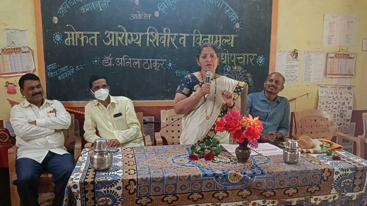 आयडीयल नर्सिंग स्कूल आणि सिंधुगर्जना ढोलताशा पथक कणकवली आयोजित मोफत आरोग्य शिबिरास उत्स्फूर्त प्रतिसाद
