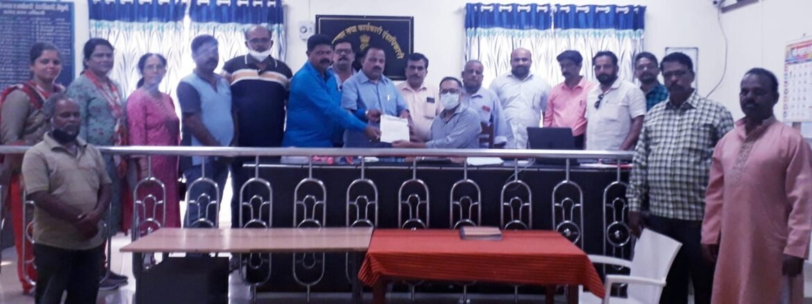 भाजपा वेंगुर्ले च्या वतीने नवाब मलिक यांच्या राजीनाम्याची मागणी