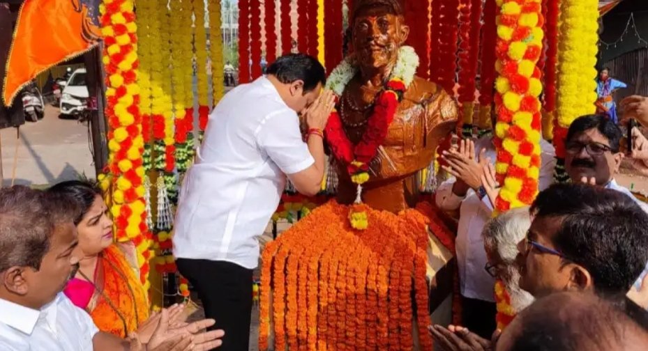 नगराध्यक्ष समीर नलावडे यांच्या कडून छत्रपती शिवाजी महाराज यांना अभिवादन