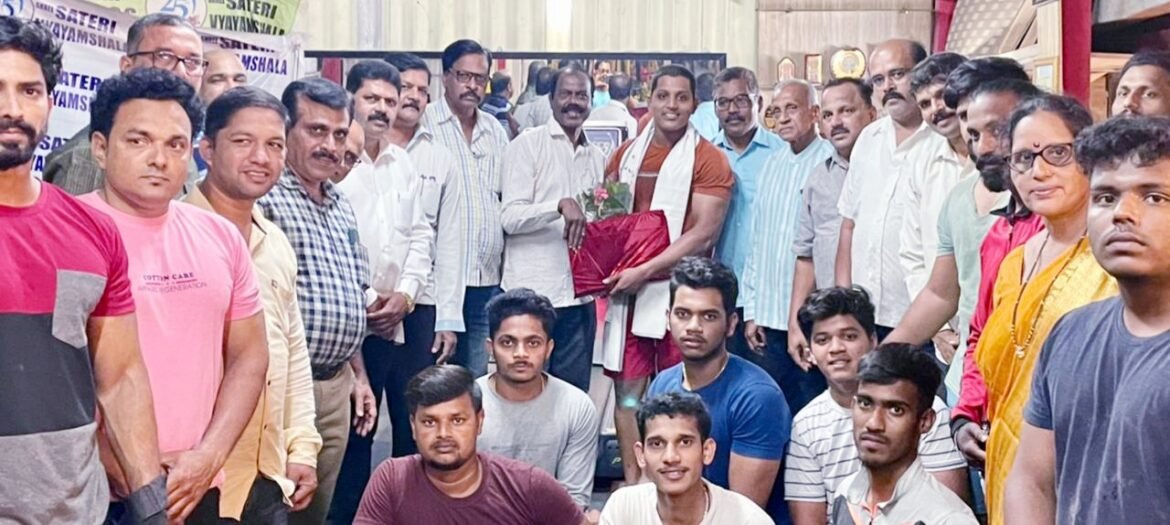 भाजपा वेंगुर्ले च्या वतीने शरीरसौष्ठवपट्टु अंकित सोनसुरकर चा सत्कार
