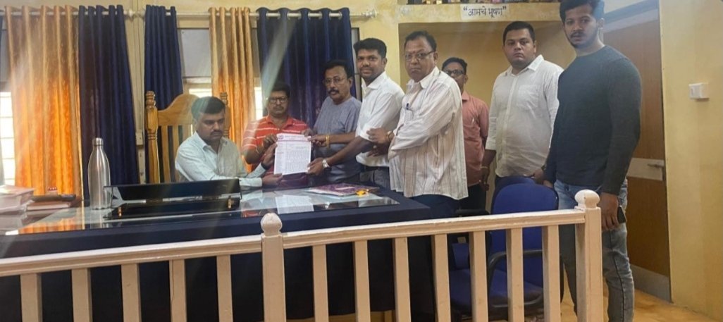 महावितरणच्या मनमानी कारभारा विरोधात कुडाळ तालुका व्यापारी संघटनेचे कुडाळ तहसिलदार यांना निवेदन