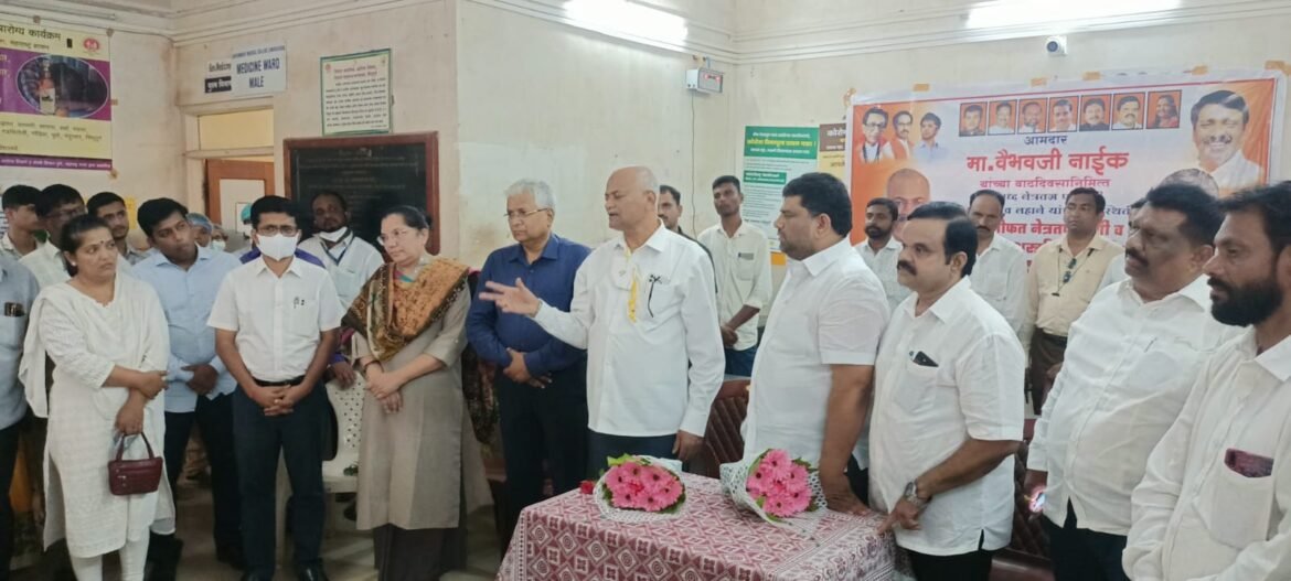आ. वैभव नाईक यांच्या वाढदिवसानिमित्त आयोजित मोतीबिंदू शस्त्रक्रिया शिबिराचे उदघाटन