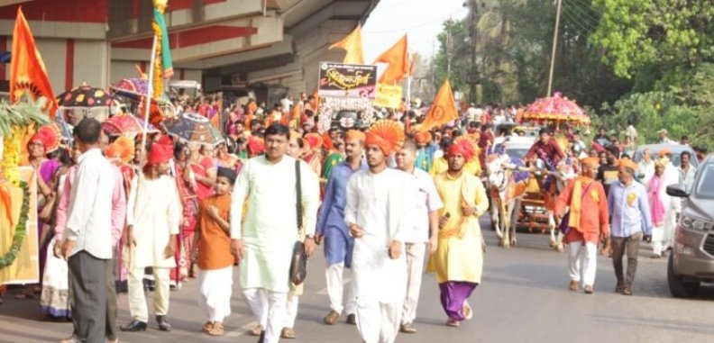 कणकवलीत गुढीपाडव्या निमित्त हिंदू नववर्ष स्वागत यात्रेला उत्स्फूर्त प्रतिसाद