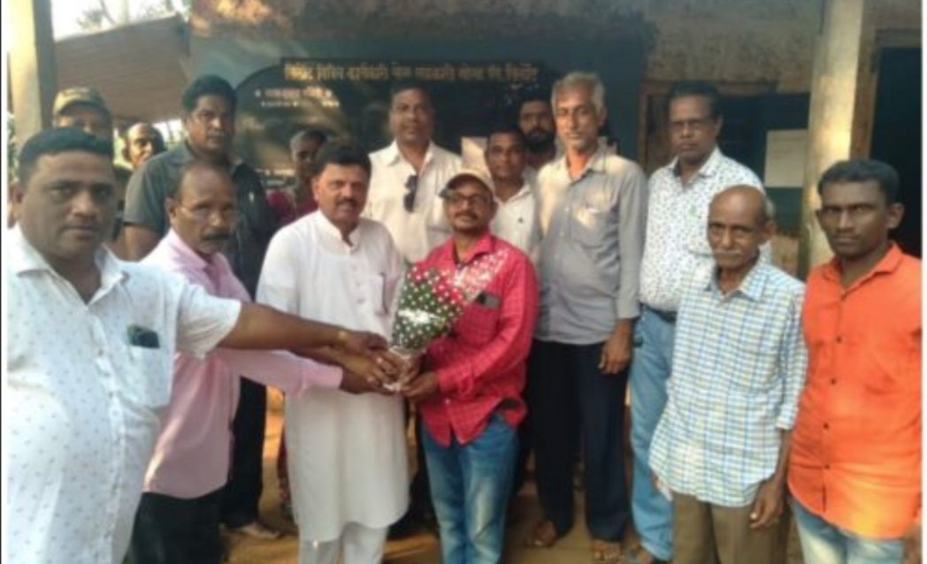 तिर्लोट सोसायटी चेअरमन पद निवडणुकीत भाजपाचे सुधाकर दळवी विजयी तर व्हाईस चेअरमन पदावर वलीद ठाकूर