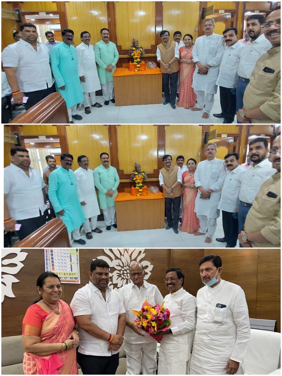 शिवसेनेच्या वतीने राज्यसभा निवडणुकीसाठी संजय राऊत व संजय पवार यांचे उमेदवारी अर्ज दाखल