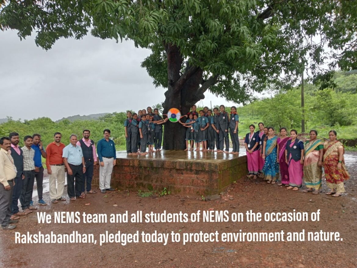 नडगिवे येथील नॅशनल इंग्लिश मीडियम स्कूल मध्ये विविध उपक्रमांनी रक्षाबंधन दिवस साजरा