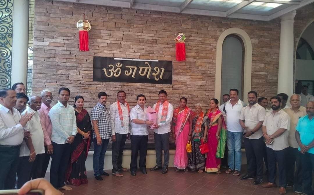 गांधीनगर सरपंचांसह तीन सदस्य भाजपामध्ये ; ग्रामपंचायत भाजपच्या ताब्यात