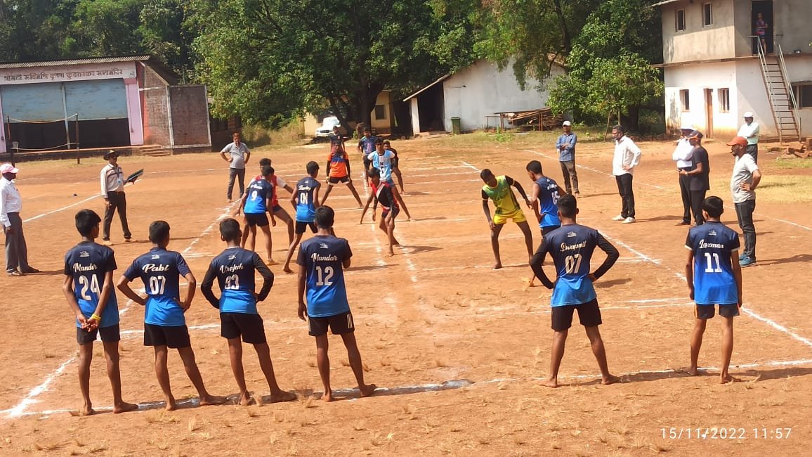 शालेय जिल्हास्तरीय आट्यापाट्या स्पर्धेत यजमान कासार्डेसह, कुणकेश्वर,इळये,कुडाळ,बांव व डिगस विद्यालय अजिंक्य