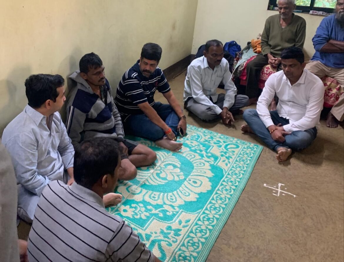 पत्रकार विनय सावंत कुटुंबियांचे आमदार नितेश राणें यांनी केले सांत्वन