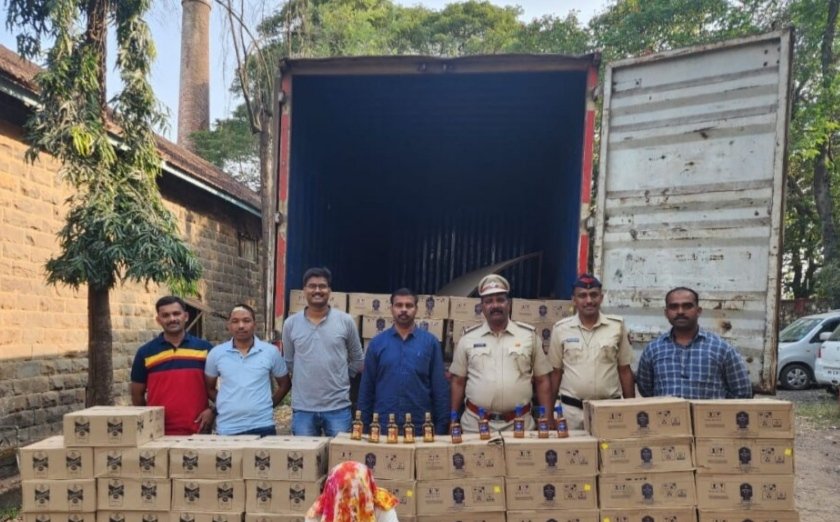 गगनबावडा येथे राज्य उत्पादन शुल्कच्या कोल्हापूर भरारी पथकाकडून साडेअकरा लाखाची दारू जप्त