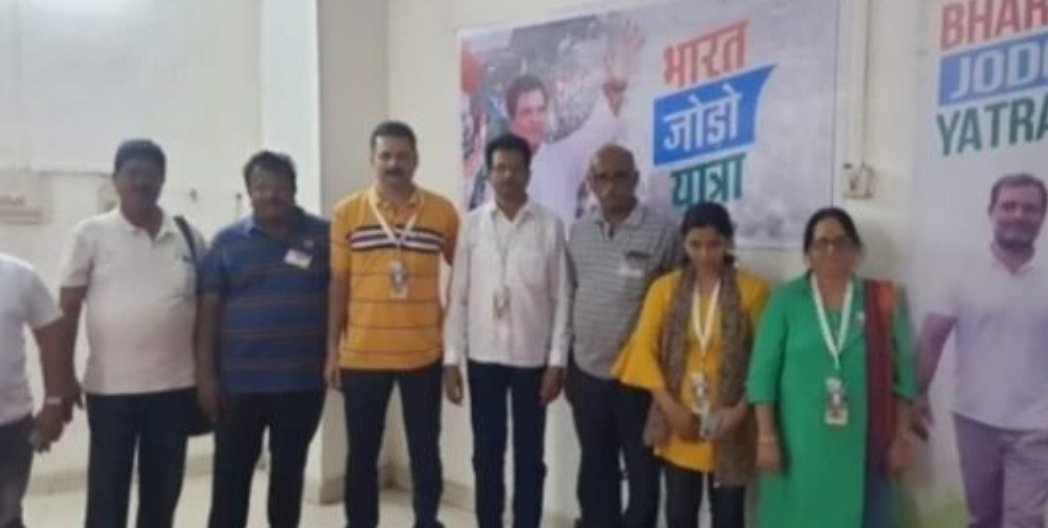 भारत जोडो यात्रेत सिंधुदुर्ग जिल्हा काँग्रेस अध्यक्षांसह पदाधिकाऱ्यांचा सहभाग