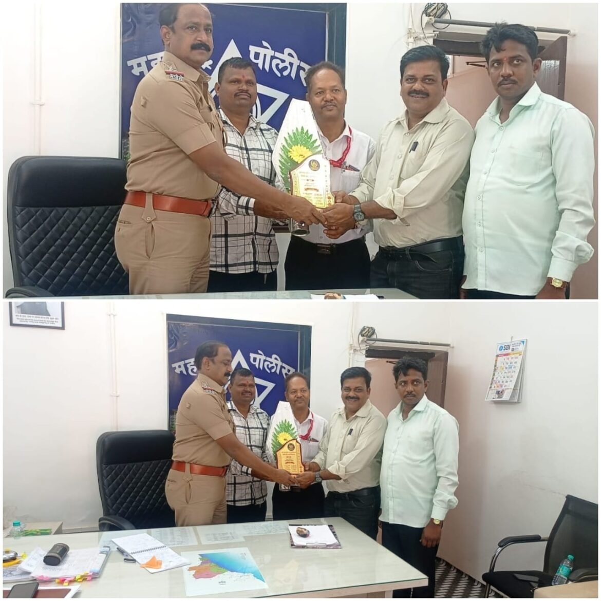 कर्तव्यदक्ष” वेंगुर्ला तालुका पोलीस निरीक्षक अतुल जाधव यांचा सन्मान चिन्ह देऊन गौरविण्यात आले