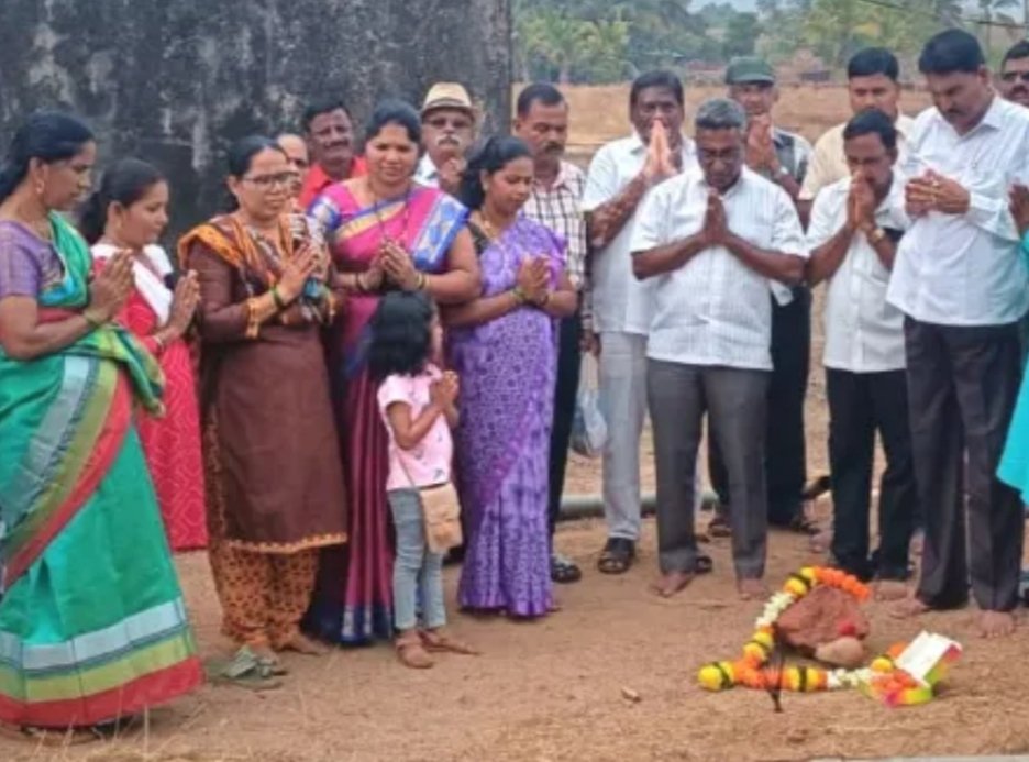 कुंभारमाठ मधील जलजीवन अंतर्गत नळपाणी योजनेचा भाजपा नेते दत्ता सामंत यांच्या हस्ते शुभारंभ