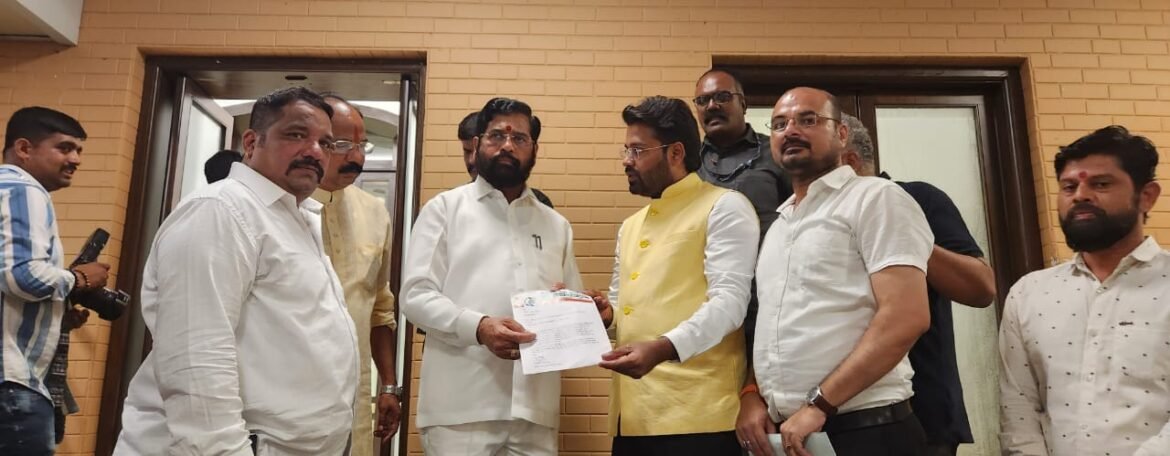 विशाल परब यांनी घेतली मुख्यमंत्री एकनाथ शिंदेची भेट