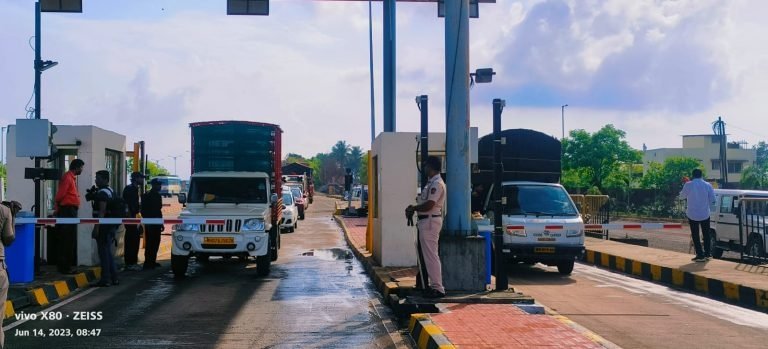 ओसरगाव येथे पोलीस बंदोबस्तात टोल वसुलीला सुरुवात