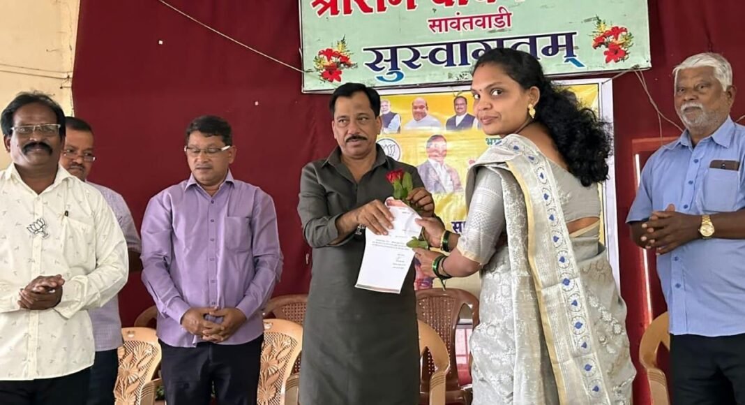 भाजपच्या अनुसूचित मोर्चा जिल्हाध्यक्षपदी सोनिया मठकर