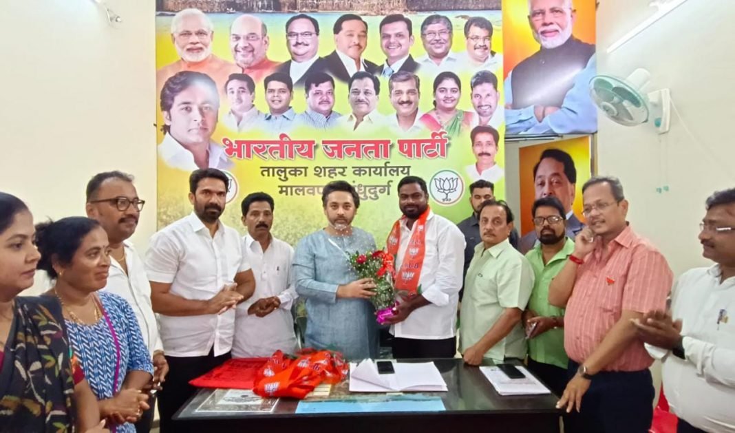 मालवणचे माजी नगरसेवक पंकज सादये भाजपात