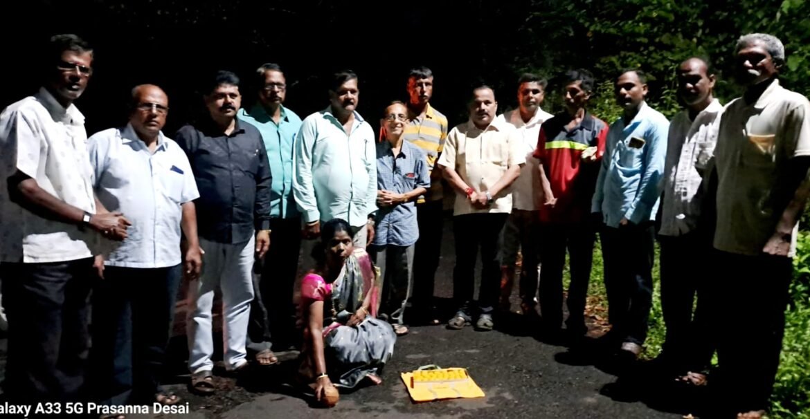 वेंगुर्ले तालुक्यातील खानोली गावात गणेश उत्सवापुर्वी पथदिप सुरू करून भाजपाची वचनपूर्ती