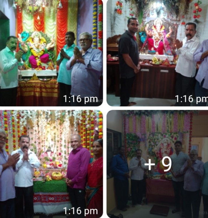 अनंत चतुर्दशी च्या दिवशी श्री राजेंद्र मनोहर पेडणेकर यांनी कणकवली येथे श्री गणेश दर्शन घेऊन आशिर्वाद घेतले