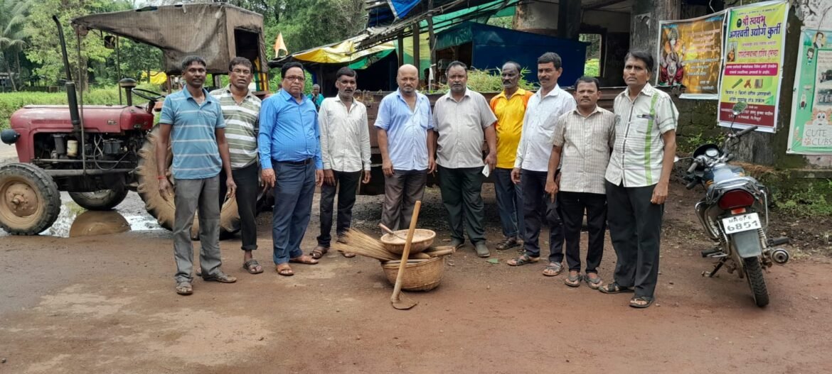 राष्ट्रपिता महात्मा गांधी यांच्या जयंतीनिमित्त आज भारतीय जनता पार्टी घोणसरी च्या वतीने स्वच्छता ही सेवा अभियान