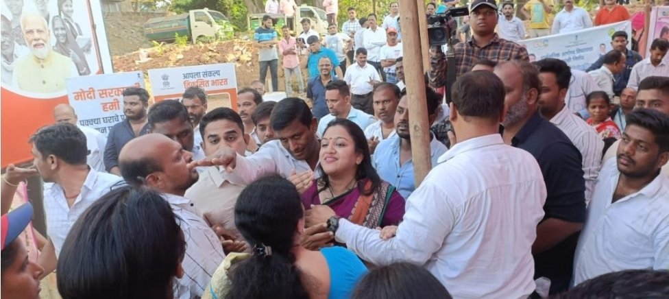 कुडाळमध्ये भाजप व महाविकास आघाडीचे कार्यकर्ते यांच्यात राडा