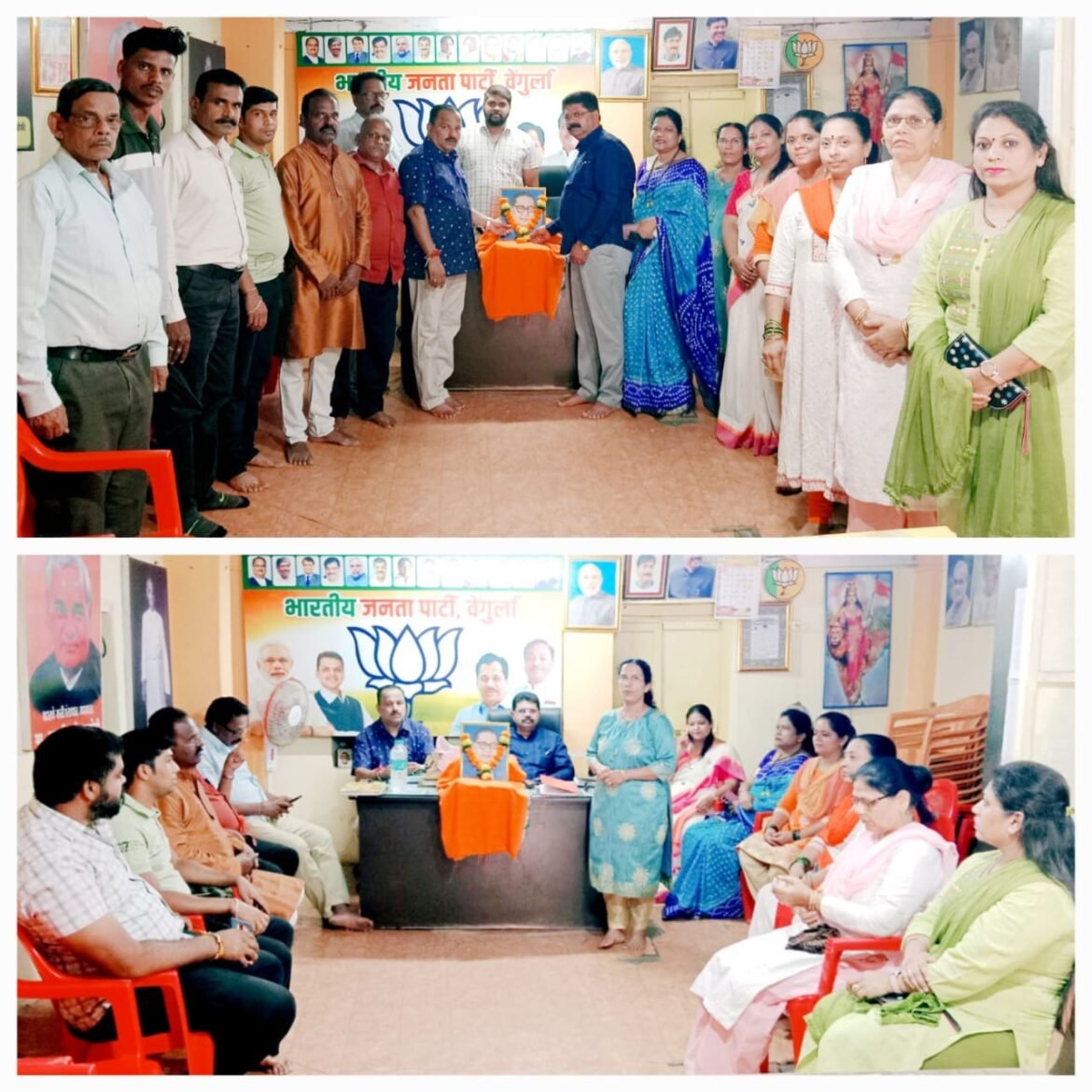 भाजपा वेंगुर्ले कार्यालयात विश्वरत्न , भारतरत्न व भारतीय घटनेचे शिल्पकार डाॅ.बाबासाहेब आंबेडकर यांच्या जयंतीनिमित्त अभिवादन