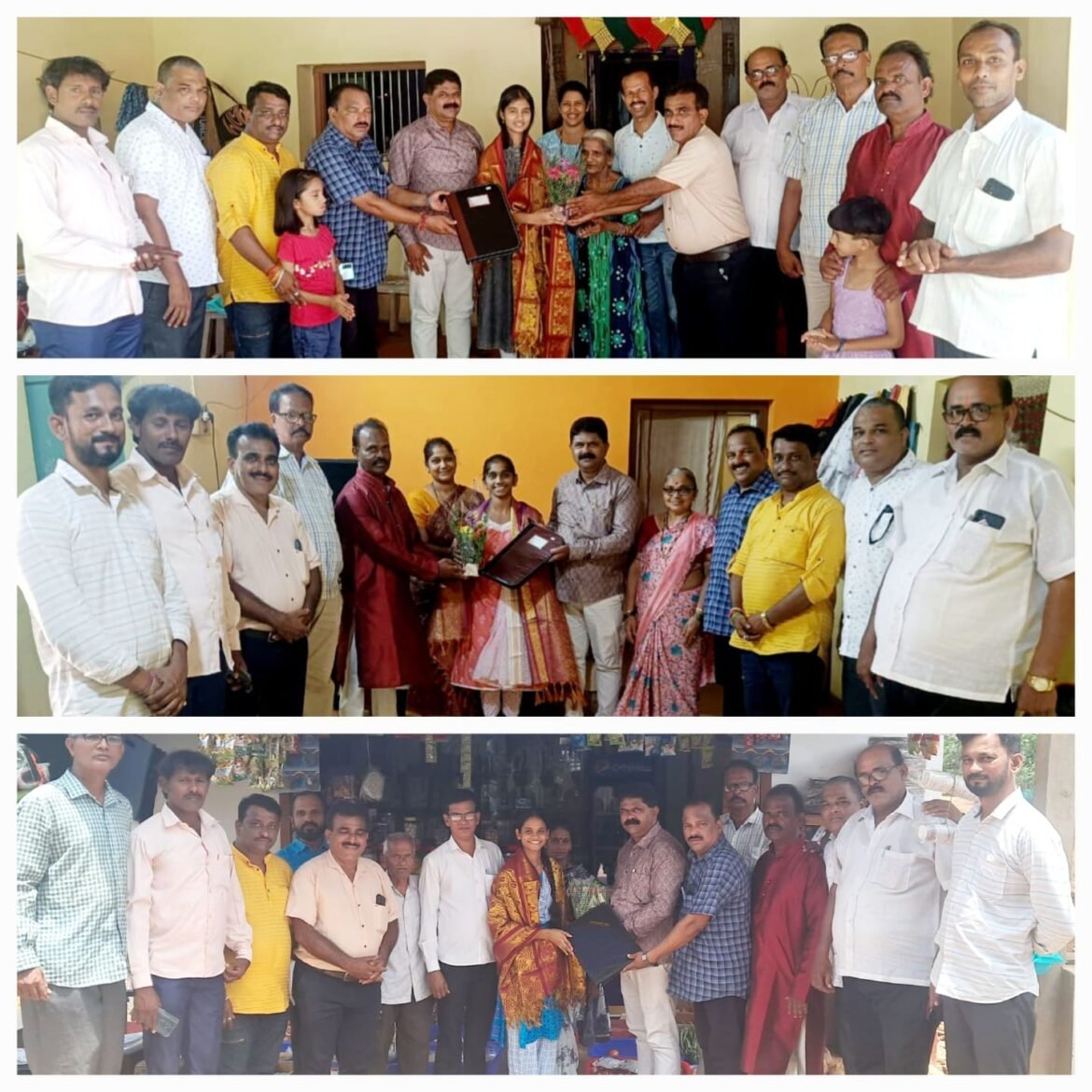 भाजपाच्या वतीने वेंगुर्ले तालुक्यातील दहावीच्या परीक्षेत विशेष प्रावीण्य मिळवलेल्या विद्यार्थ्यांचा घरी जाऊन सत्कार