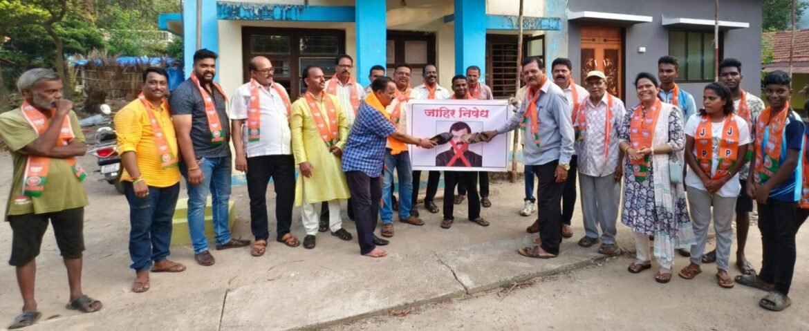 भाजपा वेंगुर्ले च्या वतीने भारतरत्न डाॅ.बाबासाहेब आंबेडकर यांचा अवमान करणाऱ्या जितेंद्र आव्हाड यांच्या विरोधात जोडो मारो आंदोलन